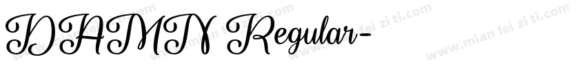 DAMN Regular字体转换